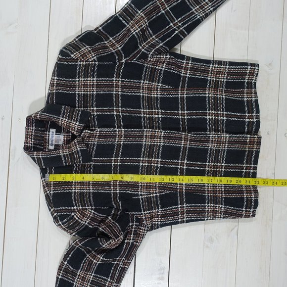 Vintage Ann Taylor Woven Silk 4 Button Blazer - Picture 10 of 10